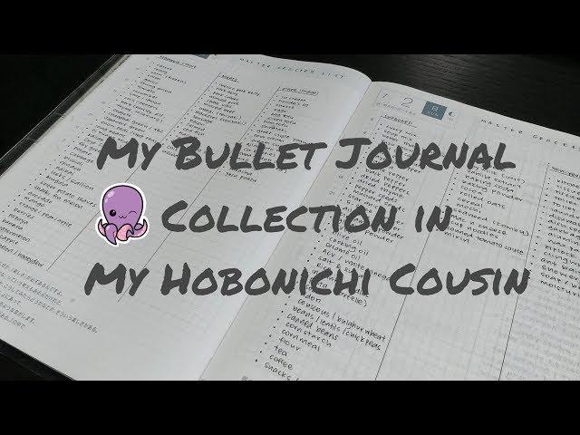 My Bullet Journal Collection in My Hobonichi Cousin