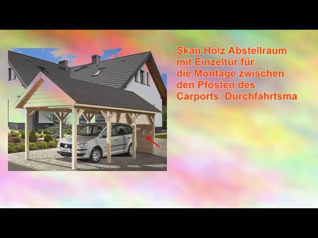 Skan Holz Abstellraum A6 für Carport 573 x