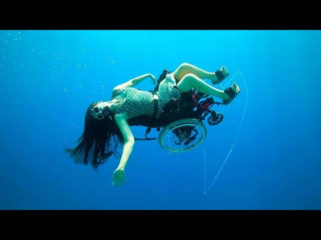 People Are Awesome This Woman Designs Wheelchair She Can Pilot Underwater - Deep Sea Diving