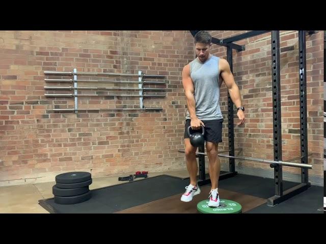 Kettlebell Box Step-Off | The Fitness Maverick Online Coaching