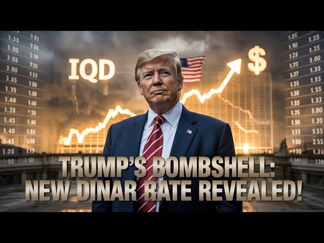  President Trump Drops BOMBSHELL on Iraqi Dinar – New Exchange Rate Finally REVEALED!  IQD NEWS