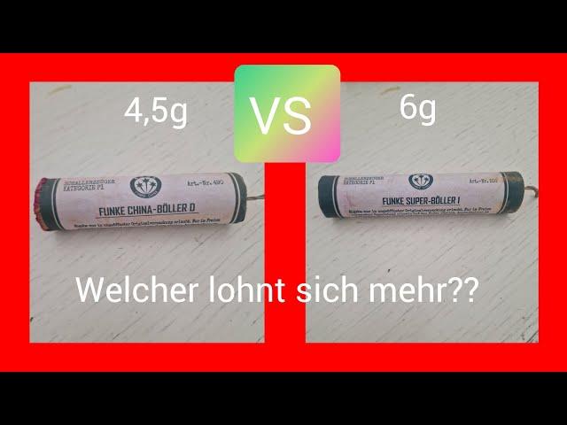 Funke China Böller D vs Super Böller 1 - ausführlicher Test - Super Böller überflüssig??