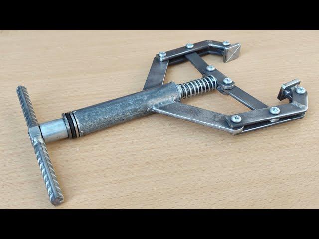 few know how to make a Diy metal vise from galvanized tube pipe