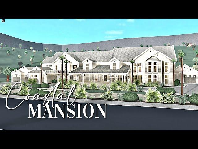 Bloxburg: Coastal Farmhouse Mansion | No Transform Plus | LARGE PLOT House Build