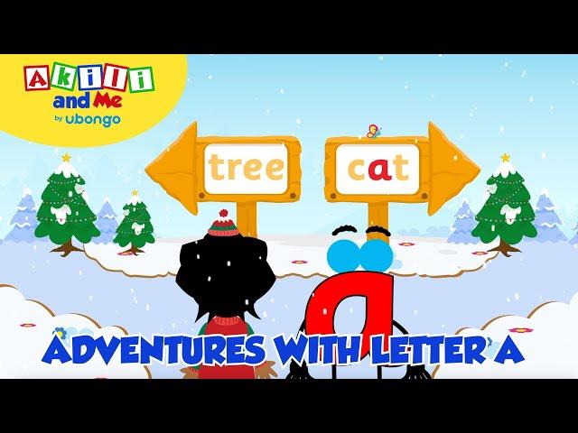 Adventures with letter A | Akili & Me #funlearning #alphabet #kidslearning