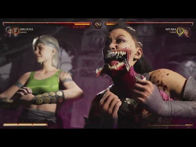 Mortal Kombat 1 Mileena & Sonya vs Nitara & Ferra