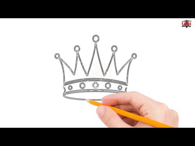 How to Draw a Crown Step by Step Easy for Beginners – Simple Crowns Drawing Tutorial