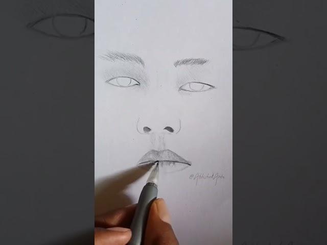 outline Drawing... Pencil Drawing/sketch Re-upload #abhishekdrawing #shorts #bts