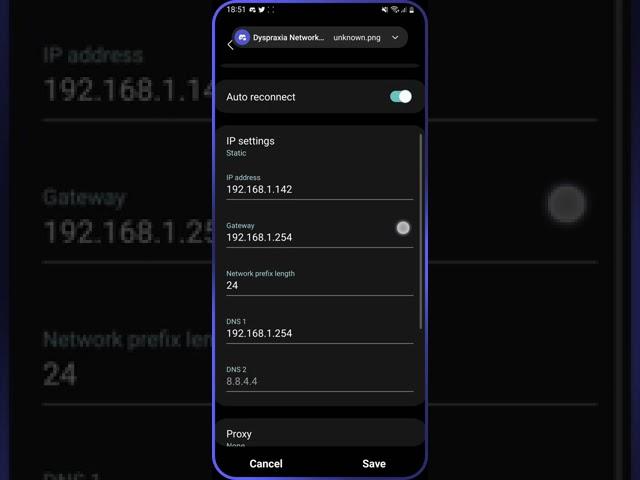 Change DNS server settings on Android (Samsung S20)