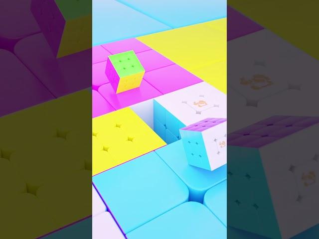 Neon Speedcube Silver Spiral