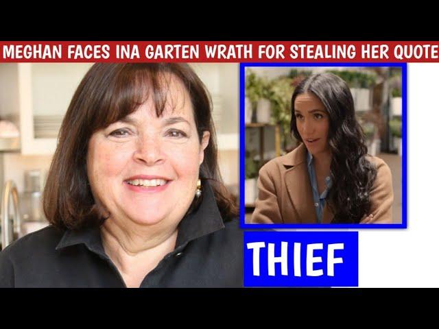 HOW LOW CAN SHE GO! Ina Garten ACCUSES Meghan Markle Of SHAMELESSLY COPYING HerQuote for Cookingshow