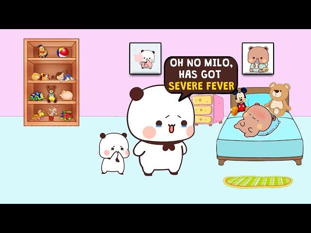  Milo's Severe Fever: Can Bubu and Dudu Help?  | BUBU DUDU | PEACH GOMA | 3D ANIMATION