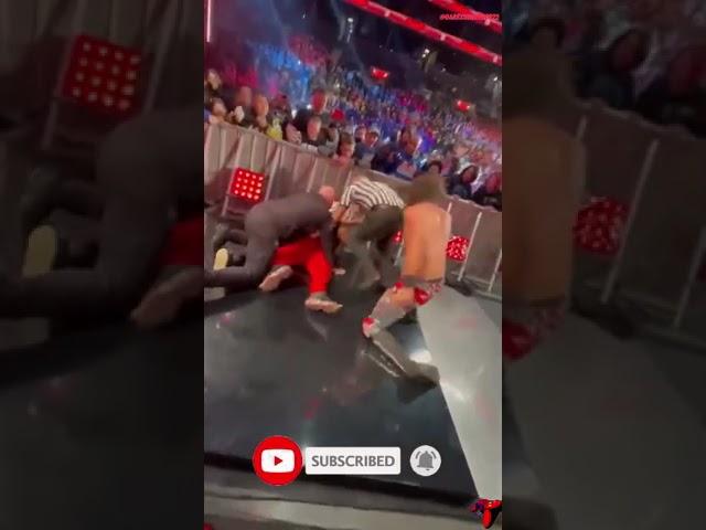 A Fan Attacked Seth Rollins After Monday Night Raw #shorts