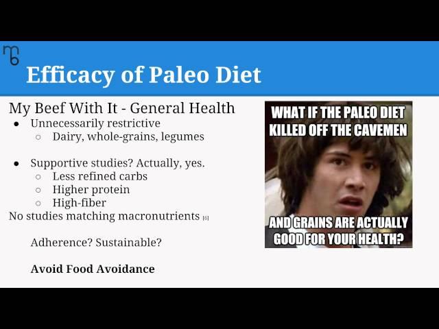 Efficacy of the Paleo Diet - MyoBrain Nutrition Seminar Excerpt