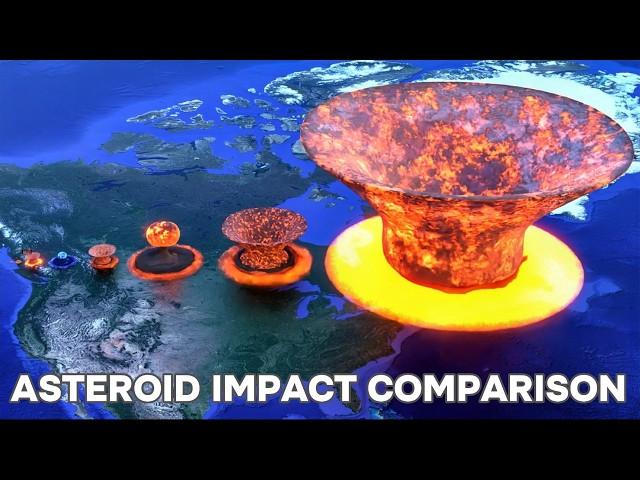 Asteroid impact Comparison On Earth️