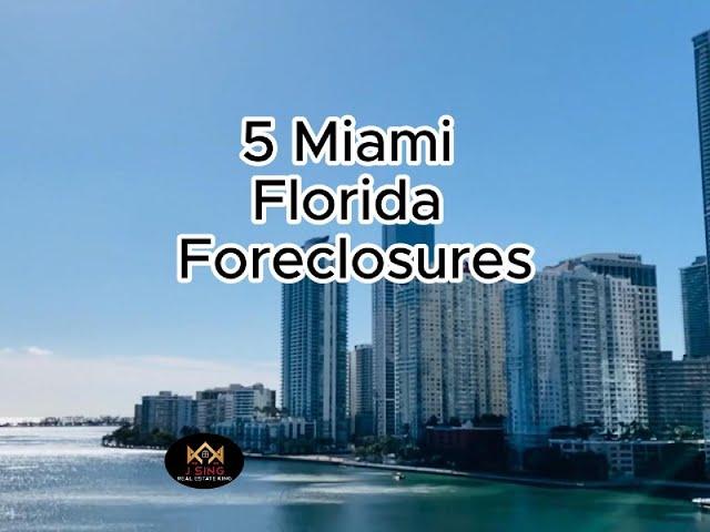 (5) Miami foreclosures going to auction on July 8 2024 at 9 AM