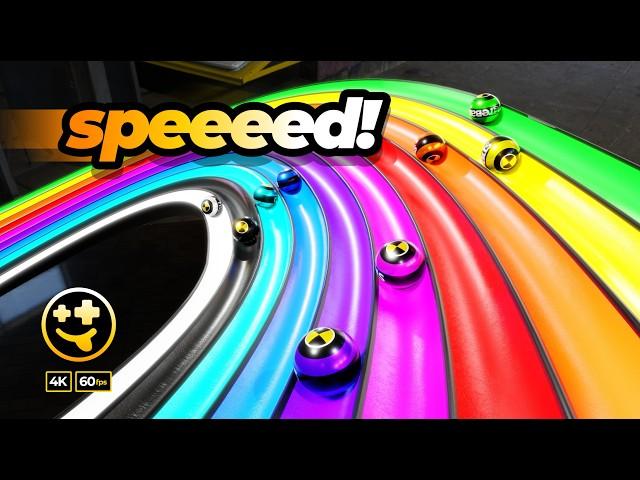 Speed and carnage!!! High speed marble race  | #marbles #marblerun #marblerace #asmr #sensory