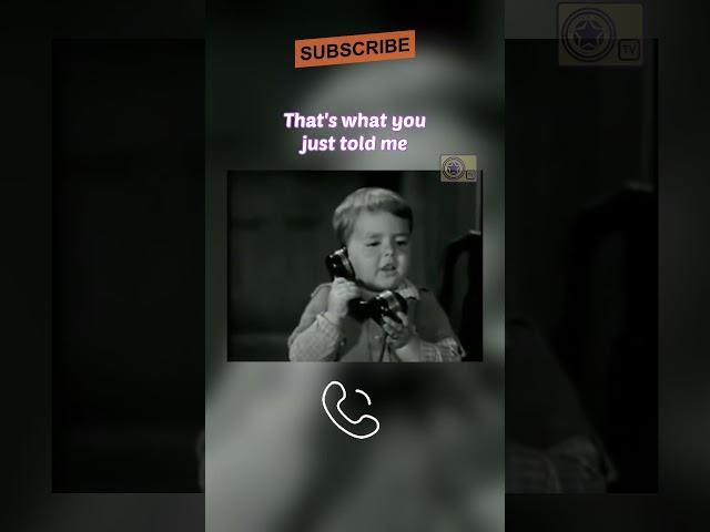 Funny - Spanky answers the phone call! - Our Gang - The Little Rascals - Just Laugh - #funny #boy