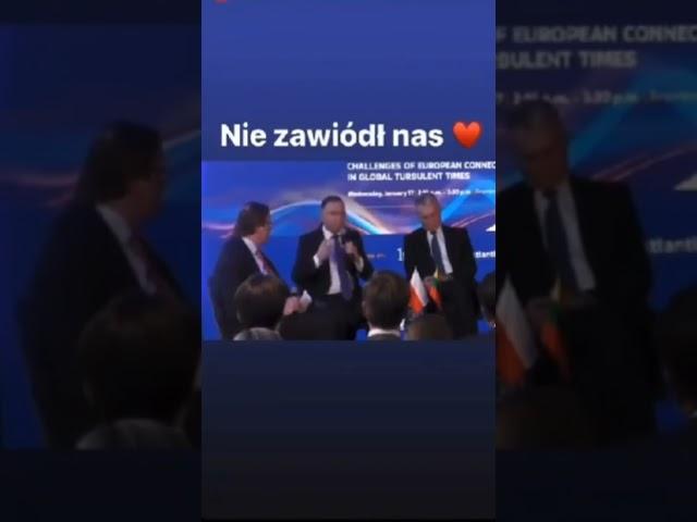 Andrzej Duda w Davos  #polityka #polska #duda #komedia