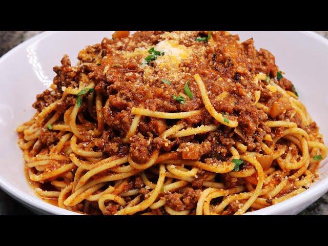 Super Easy Spaghetti and Meat Sauce Recipe | Meat Sauce Recipe