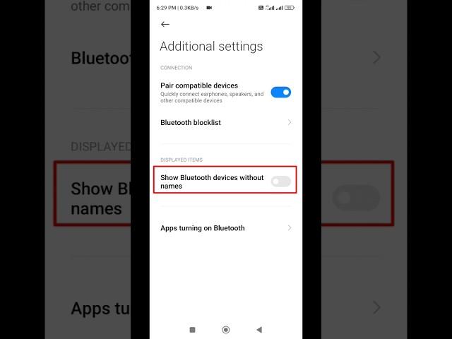 How to enable show bluetooth devices without names #shorts