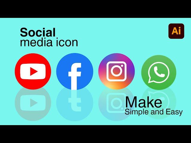 Learn How to Create Social Media Icons in Adobe Illustrator - Quick & Easy Tutorial!