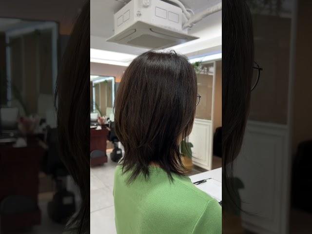 중년 여성을 위한 #세미허쉬컷 !! 하고 싶은 머리가 있다면 해드려야죠. 라인을 가볍게 하고 밸런스있게 #레이어드컷 해드렸어요 #중년머리 #아뜰리에제이 #압구정미용실