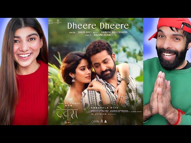 Dheere Dheere (Full Video) | Devara | NTR | Janhvi Kapoor | Anirudh | Shilpa Rao Reaction