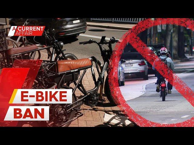 Police crack down on illegal e-bikes | A Current Affair