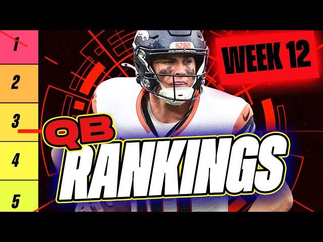  NEW Top 20 QB RANKINGS for Week 12 Fantasy Football  | Fantasy Football Rankings