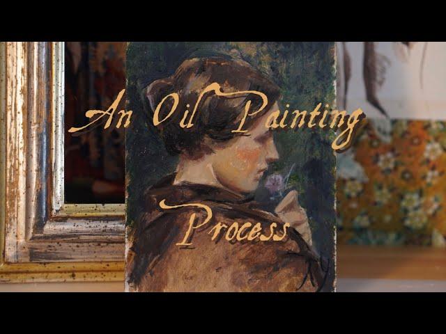 Cozy Paint with me | Oil Painting Process 4K