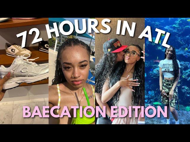 72 Hours in ATL w/ My BF | georgia aquarium + six flags + shopping + new chanel shoes | amofoot