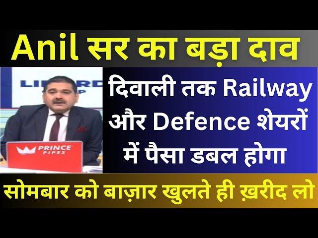 ANIL SINGHVI VIEW ON RAILWAY DEFENCE STOCKS | ANIL SINGHVI ZEE BUSINESS LIVE | ANIL SINGHVI STOCKS