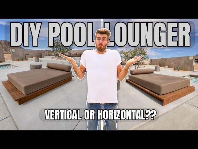 DIY Outdoor Daybed / Pool Loungers. Short vs Long Slats.