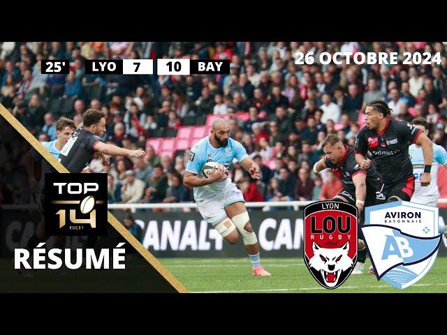 Top14 : le résumé de Lyon (LOU) vs Bayonne - Journée 8 Saison 2024/25