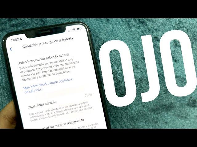 Debes SABER ESTO sobre la BATERIA de tu iPhone (Capacidad maxima, condicion, salud)