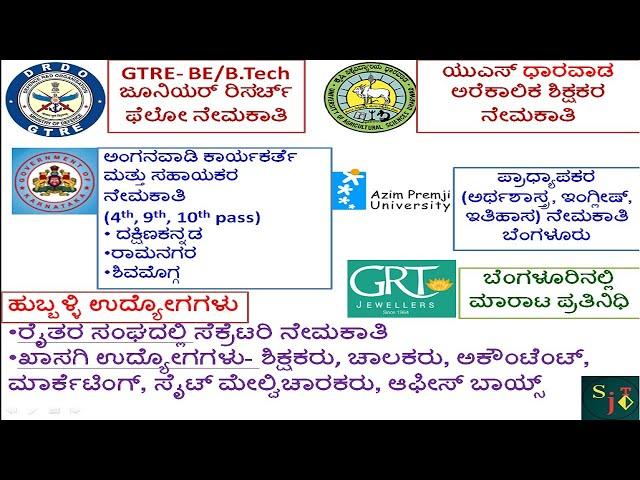 KARNATAKA JOBS | HUBLI JOBS | BANGALORE JOBS | PRIVATE JOBS | GOVERNMENT JOBS