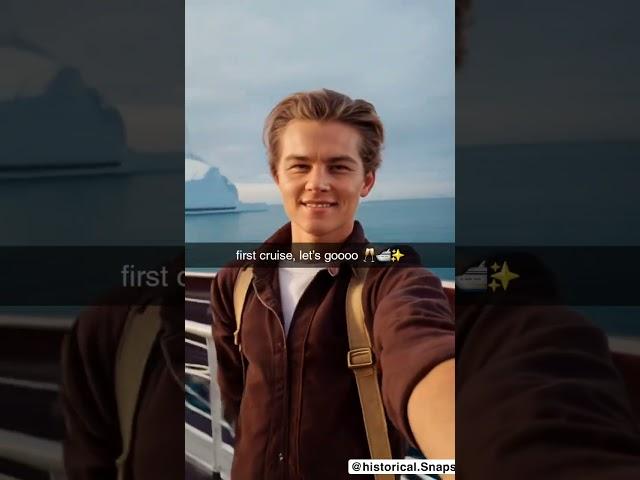 If the Titanic had Snapchat...(reupload) #ai #history #snap