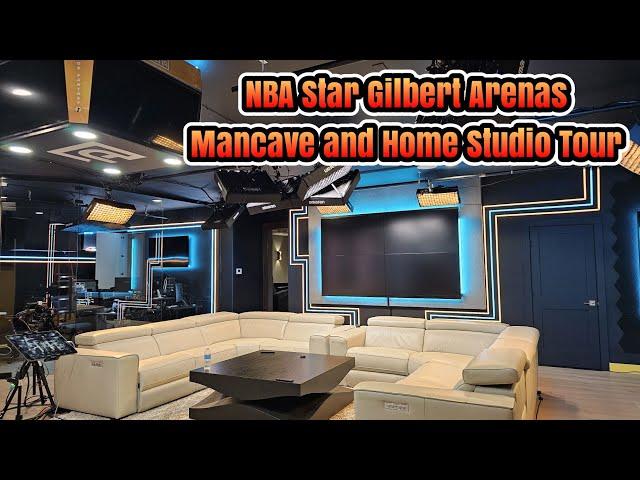 NBA All Star Gilbert Arenas - Tour of his Man Cave and Epic Jersey Collection!