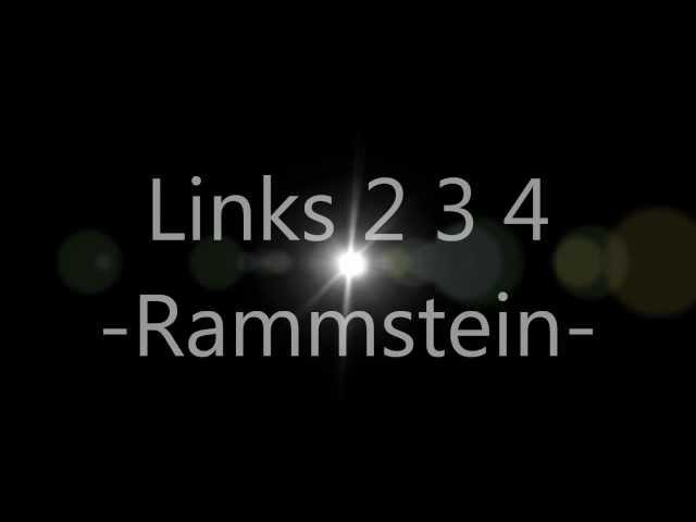 Rammstein - Links 2 3 4 (lyrics)