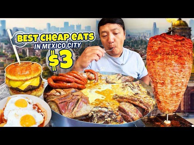 $3 MONSTER Breakfast Sandwich | Best CHEAP EATS in Mexico City!