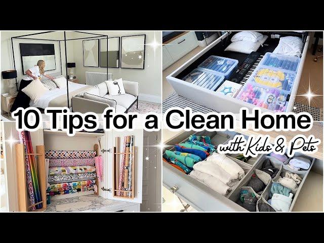 10 TIPS FOR A CLEAN + TIDY HOME | HABITS FOR KEEPING A CLEAN HOUSE