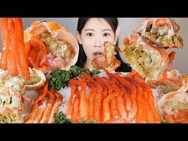 말랑 쫄깃 허물 벗은 홑게 연지홍게 홑게 먹방 Raw soft snow crab [eating show] mukbang korean food