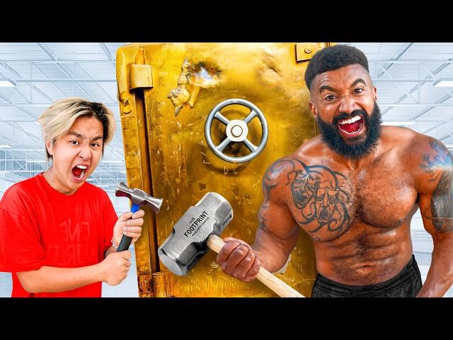 WORLD'S STRONGEST MAN vs 100,000$ UNBREAKABLE SAFE!!