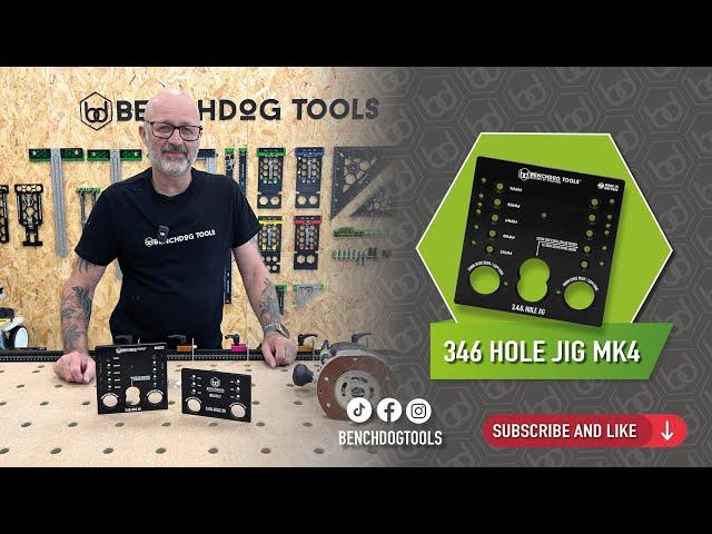 The Benchdog Tools 346 Quad Hole Jig Demonstration.