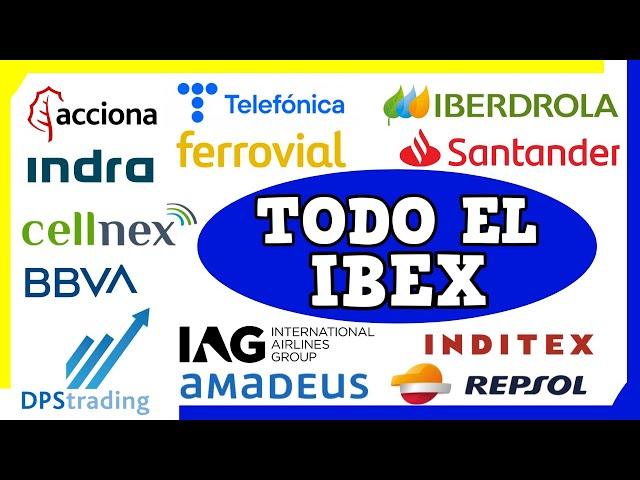 🟢 Las 35 ACCIONES del IBEX en 16 MIN  IAG, CELLNEX, INDITEX, BBVA, IBERDROLA, REPSOL...