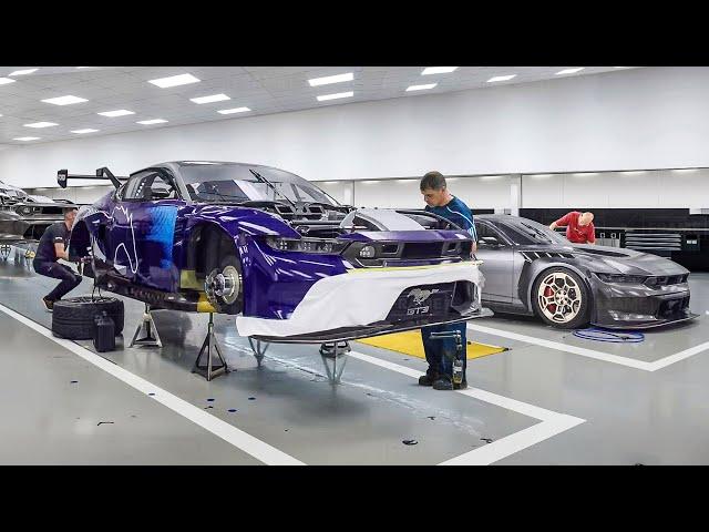 Inside US Elite Factory Producing Powerful Ford Mustang GT3 - Production Line