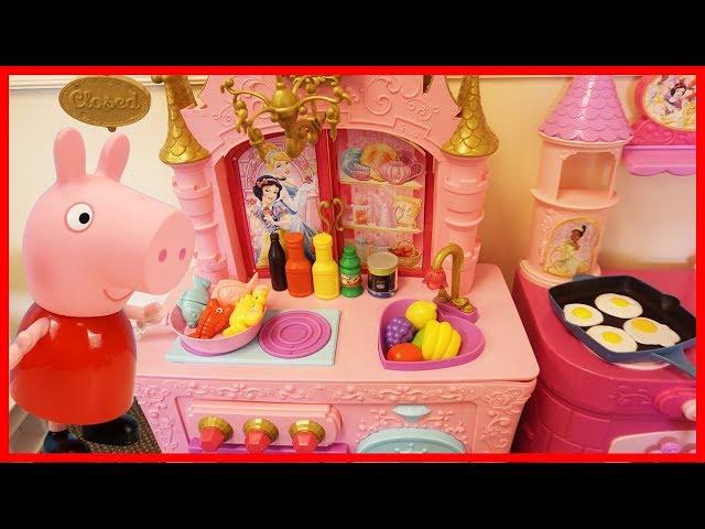 Peppa Pig Cooking Toys ! 佩佩豬來做飯的兒童玩具故事!