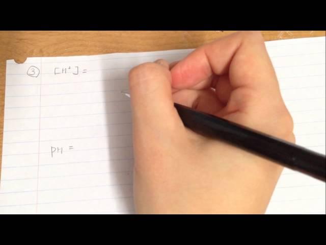 Problem Demonstration -Finding pH with ICE box method