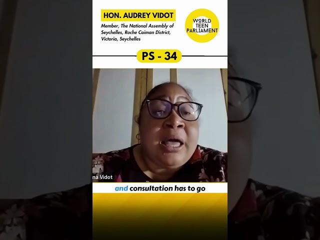 Jude Joe Teen MP Questions Hon. Audrey Vidot, Member, The National Assembly of Seychelles